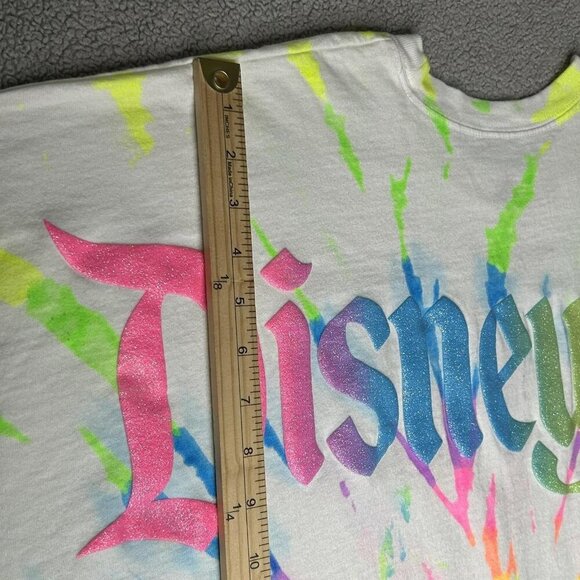Disney Spirit Jersey Shirt Mens 2XL Neon Tie Dye Disneyland Resort Long Sleeve - Picture 13 of 14